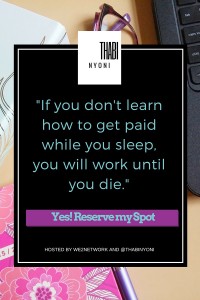 ThabiNyoni- learn to earn - Inspiration Quote - passive income automation